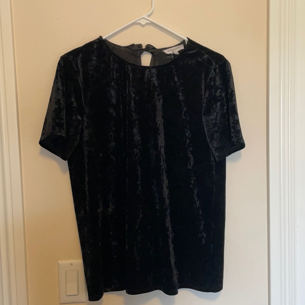 Black velvet top